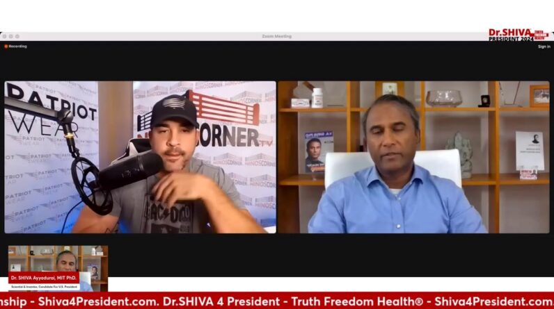 Dr.SHIVA™ LIVE - Interview w Nino Rodriguez: Shiva 4 President Platform - Healthcare, Economy & More